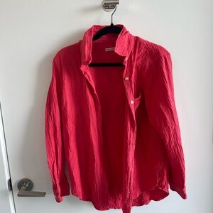 Marine Layer Pink Button-Up Shirt